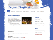 Tablet Screenshot of legendseafood.net
